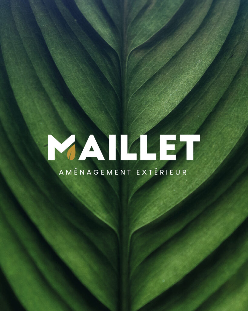identité visuelle moodboard paysagiste amenagement extérieur maillet