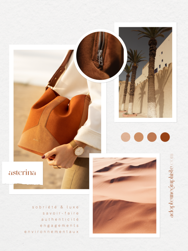 orocco1 moodboard maroquinerie sac main cuir maroc