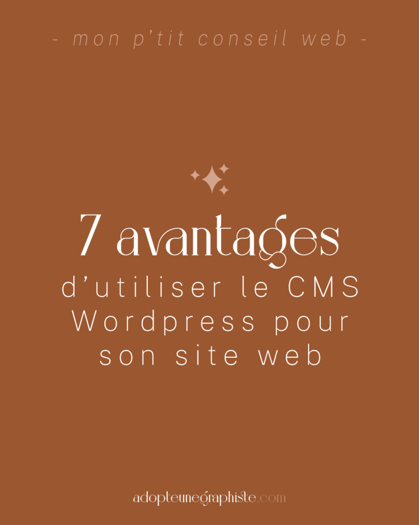 avantages wordpress site web internet