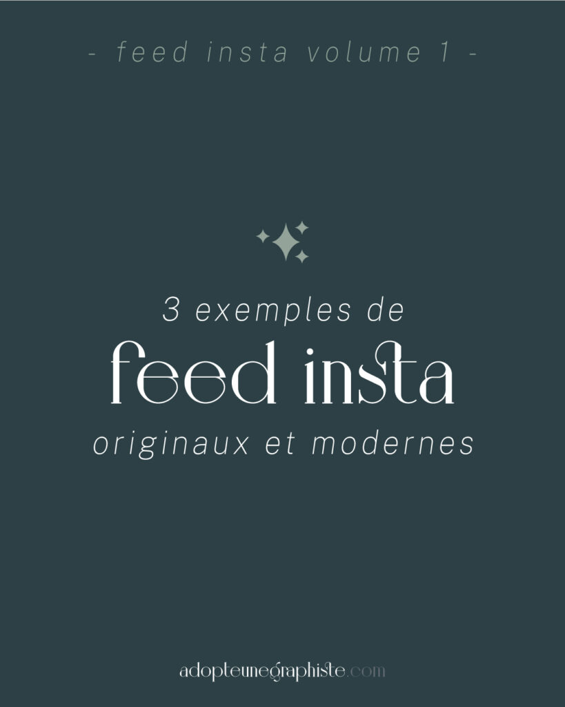 exemples de feed instagram original moderne