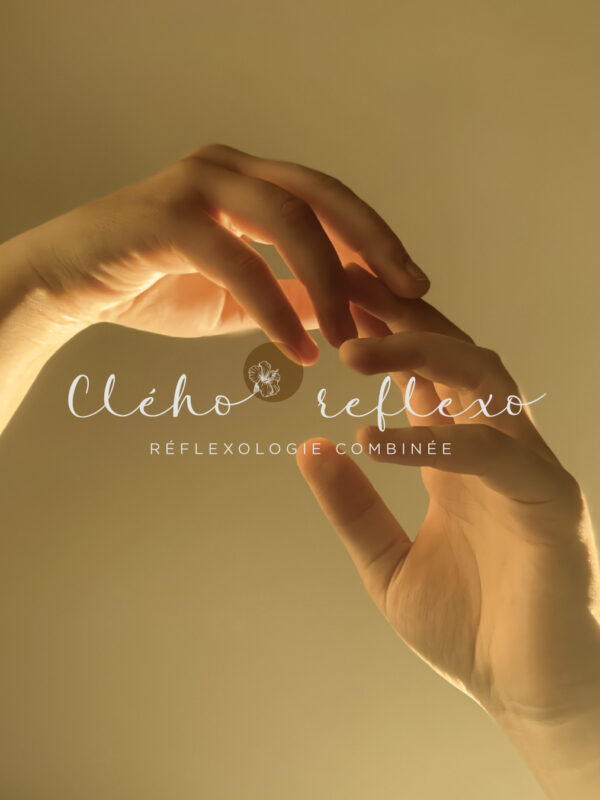 cleho-reflexo_droite3 logo identité visuelle réflexologue jaune moutarde orchidée