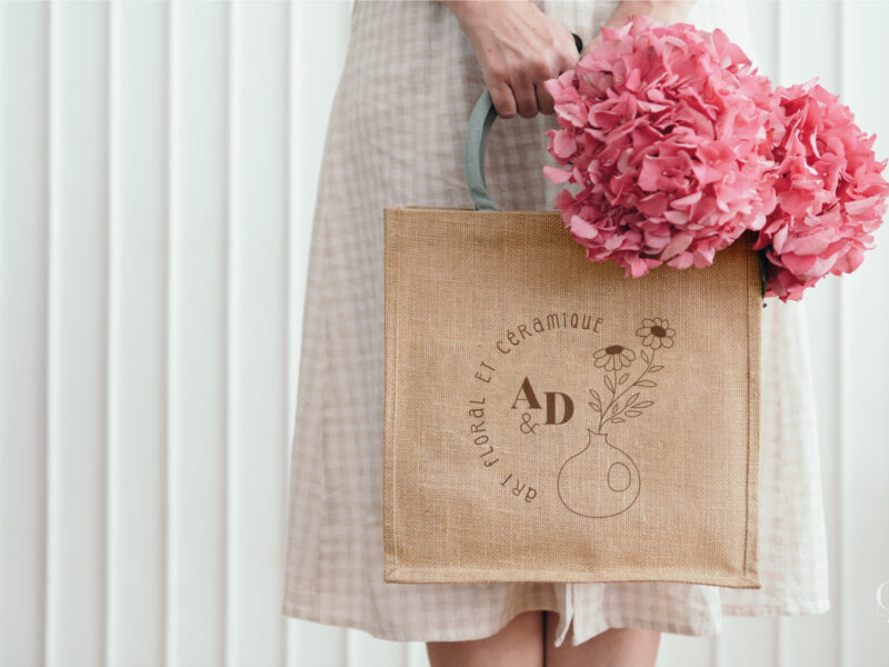 aby&dan6 identité visuelle logo céramiste fleuriste aby&dan