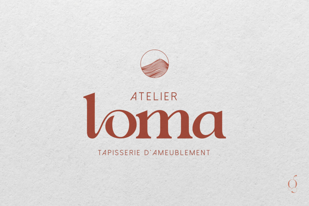 1 logo identité visuelle atelier loma tapisserie d'ameublement