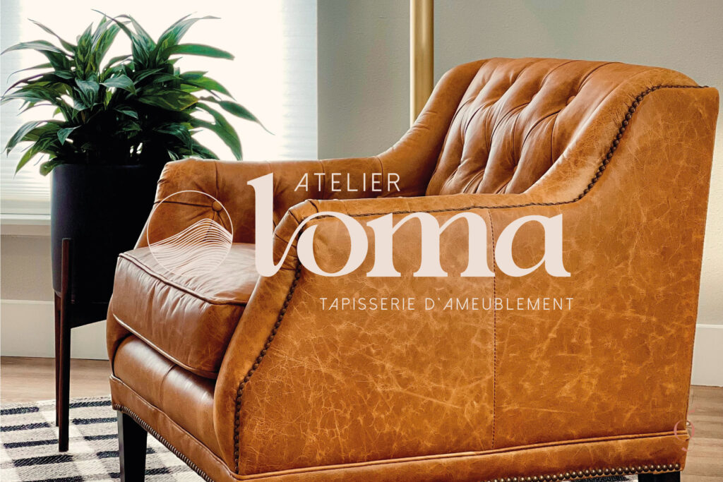 4 logo identité visuelle atelier loma tapisserie d'ameublement
