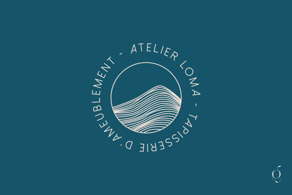 6 logo identité visuelle atelier loma tapisserie d'ameublement
