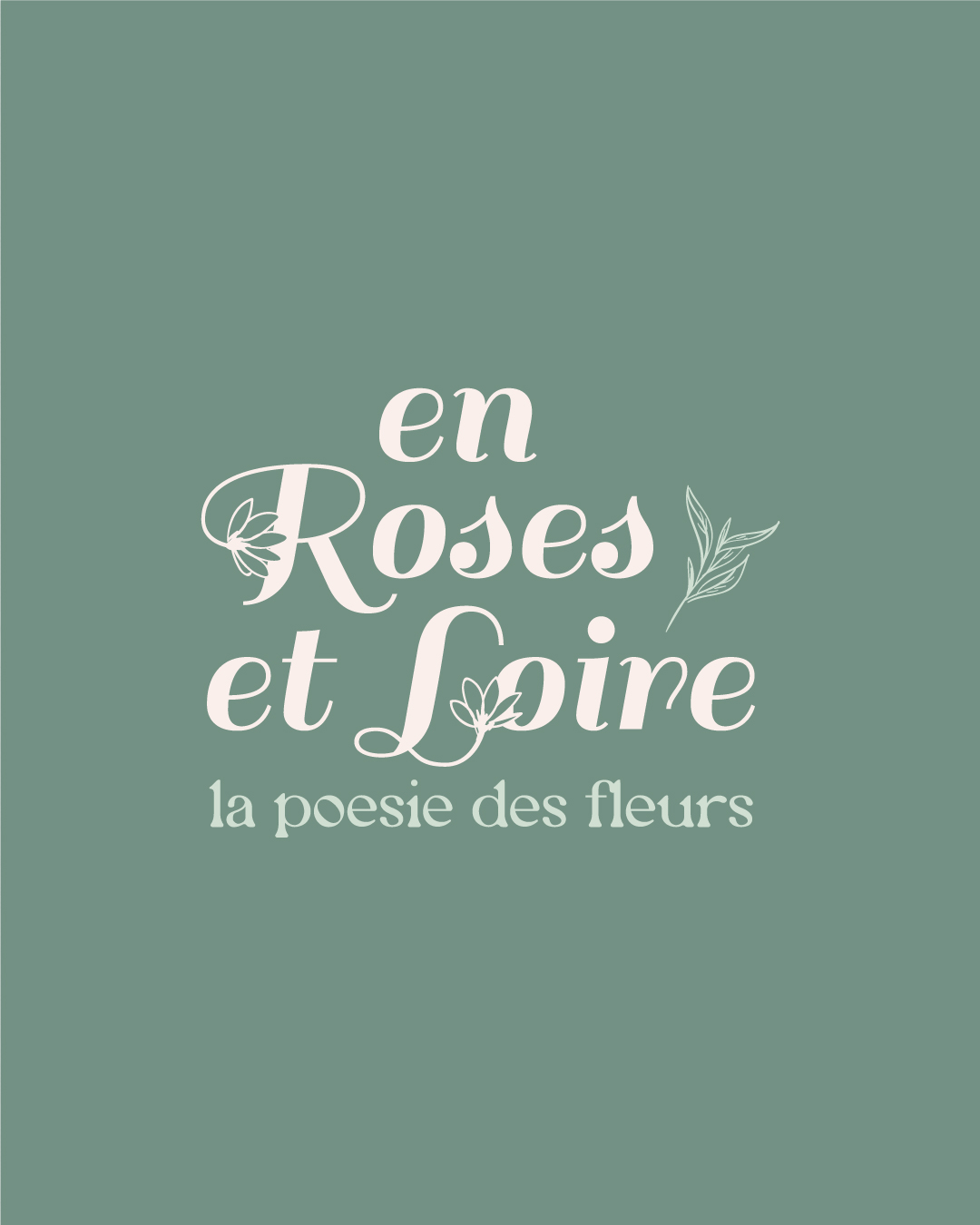 logo identite visuelle fleuriste angers