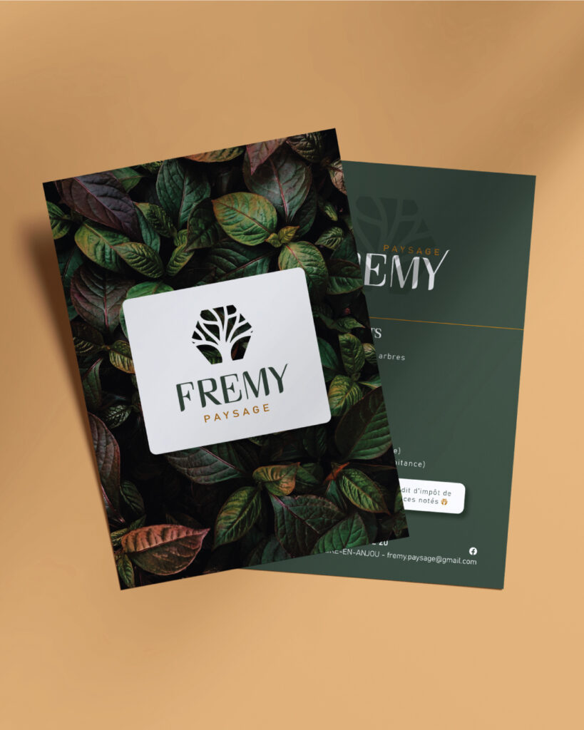 flyer paysagiste angers moderne