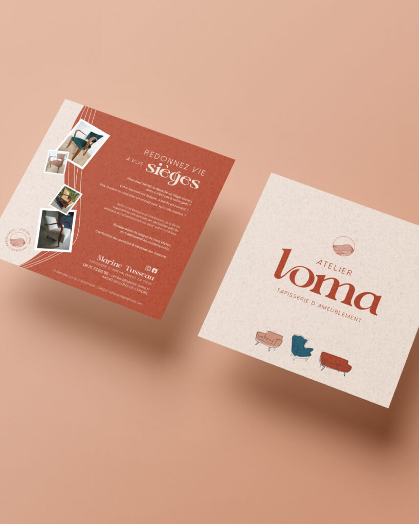 flyer moderne tapissière d'ameublement