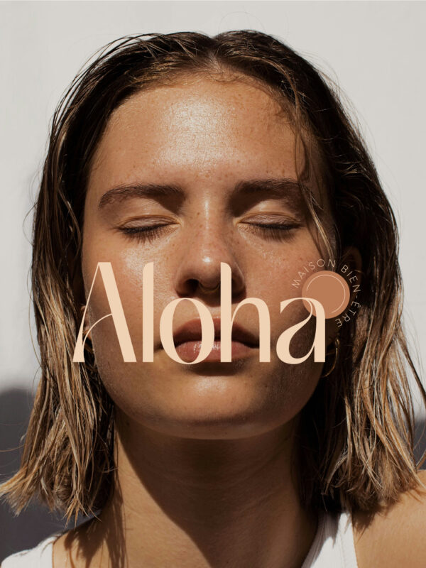 ALOHA-droite1 aloha institut de beauté logo identité visuelle