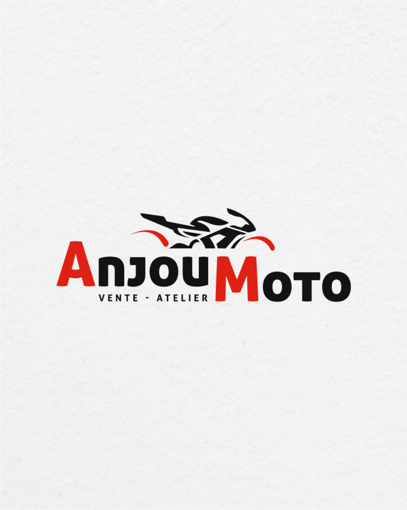 logo identité visuelle anjou moto atelier vente pieces detachees 49