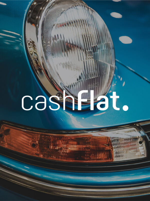 CASHFLATlogos et sigles sur photo logo identite visuelle site estimation vente vehicules collection