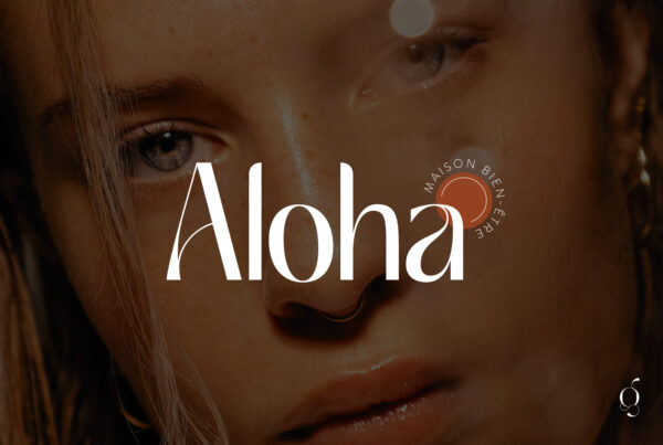 aloha institut de beauté logo identité visuelle