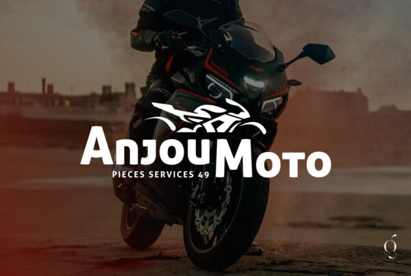 logo identité visuelle anjou moto atelier vente pieces detachees 49